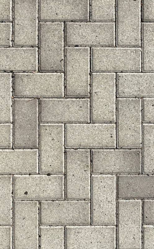 Paver Driveway with Pattern